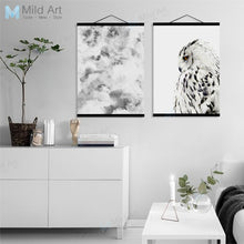 Load image into Gallery viewer, Abstract Mountain Landscape Eagle Wooden Frame Poster Nordic Living Room Wall Art Picture Home Decoration Canvas Painting Scroll
