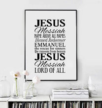 Load image into Gallery viewer, Jesus Quote Canvas Art Print Painting Poster, Wall Pictures For Home Decoration,  Housing 096
