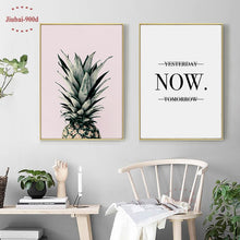 Load image into Gallery viewer, Canvas Painting Pineapple Wall Pictures For Living Room Nordic Poster
