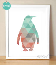 Load image into Gallery viewer, Geometric Penguim Canvas Art Print Painting Poster,  Wall Pictures for Home Decoration, Home Decor 237-24
