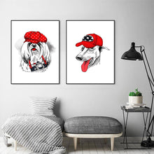 Load image into Gallery viewer, Dog Posters and Prints Print on Canvas Wall Art Animal Picture
