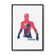 Load image into Gallery viewer, Poetry Movie Comics Superhero Werewolf Captain Spiderman A4 Canvas Painting Art Print
