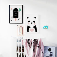 Load image into Gallery viewer, Nordic Poster Cactus Panda Wall Art Canvas Painting Wall Pictures Nordic Style Kids Decoration Posters And Prints Unframed
