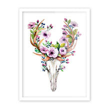 Load image into Gallery viewer, Vintage Retro Animal Deer Head Skull Feather Dream Catcher A4 Art Prints Posters Wall Picture Canvas Painting Living Room Decor

