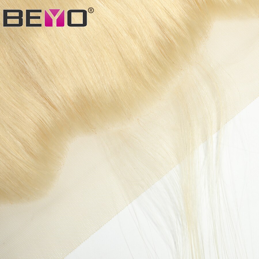 613 Blonde Bundles With Frontal Brazilian Hair Weave Bundles Straight Hair Bundles With Frontal Human Hair Bundles Non Remy Beyo
