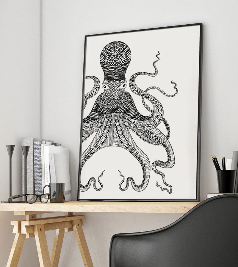 Octopus Canvas Art Print Poster, Wall Pictures for Home Decoration, Wall Decor YE153